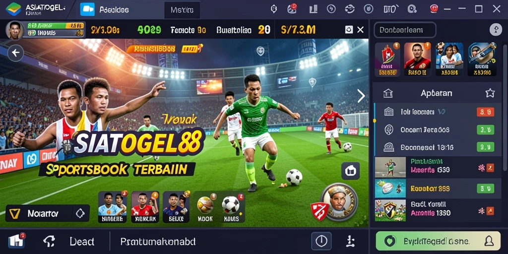 Tampilan gameplay Sportsbook yang menarik dan interaktif.