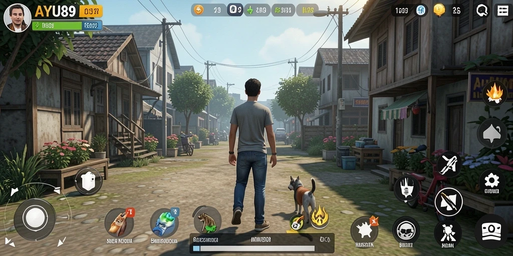 Tampilan gameplay AYU89 yang interaktif dan menarik.
