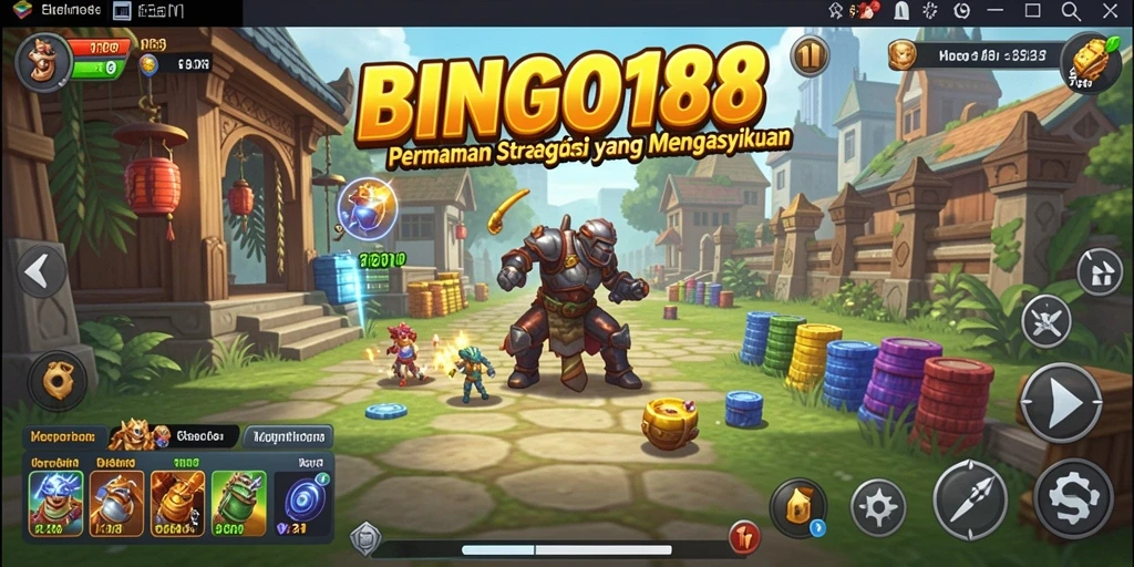 Screenshot BINGO188 menampilkan aksi strategi yang intens dan mendebarkan.