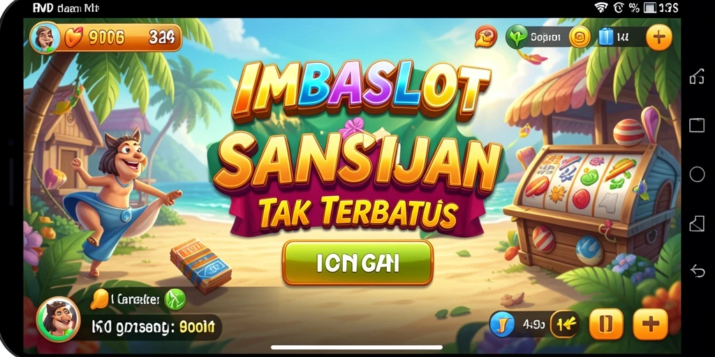 Tampilan gameplay menarik dari IMBASLOT yang penuh warna.
