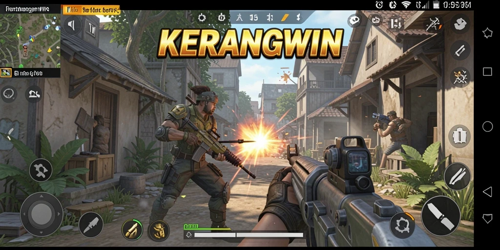 Gameplay seru KERANGWIN dengan pertarungan intens.