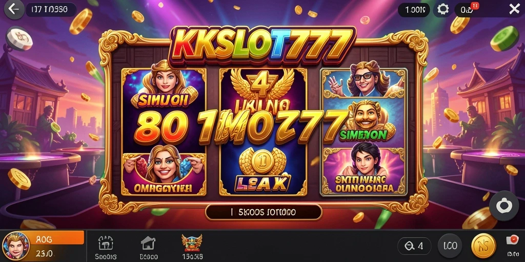 Gameplay seru KKSLOT777 dengan tema slot yang beragam.