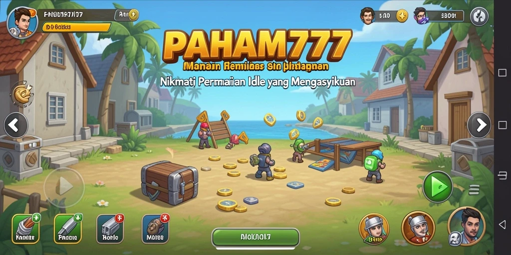 Tampilan gameplay <strong>PAHAM777</strong> yang menarik dalam mode Idle.