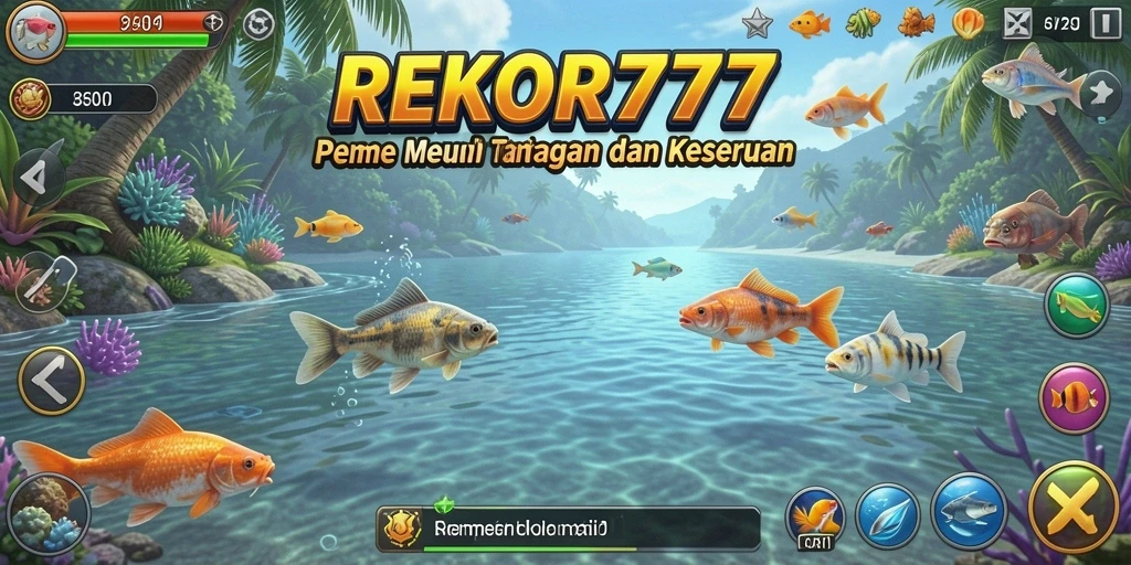 Tampilan menarik gameplay memancing di REKOR777.
