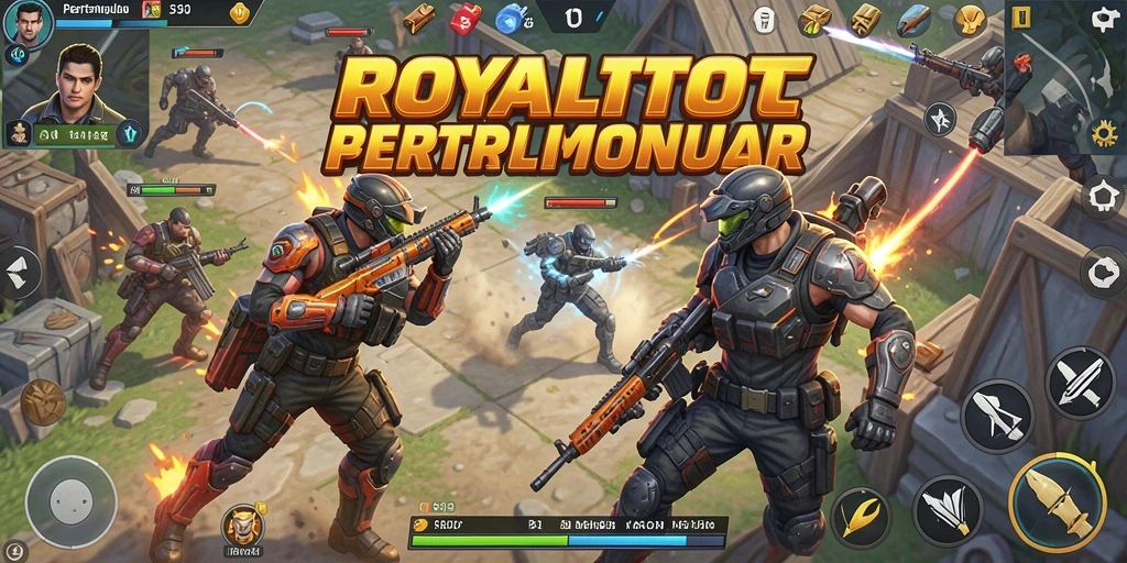 Tangkapan layar gameplay ROYALTOTO menampilkan aksi pertempuran yang mendebarkan.