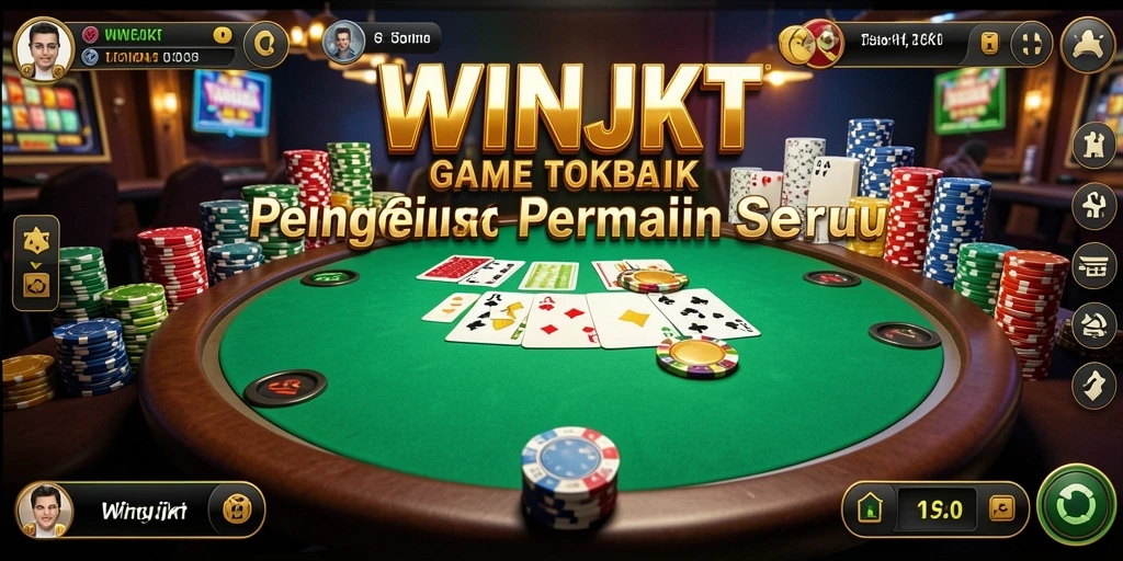 Gambaran gameplay seru dalam permainan Poker WINJKT.